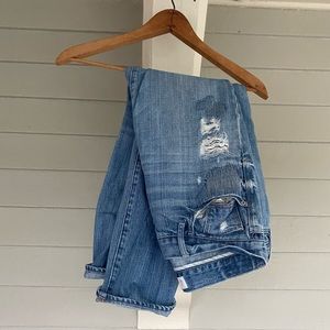 Abercrombie & Fitch Distressed Boot Cut Jeans